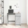 Desk Grey Sonoma 86 X 49 X 76 Cm Particleboard