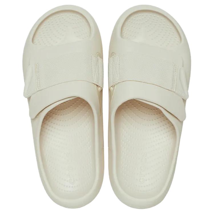 Crocs Bread Flight Slip-On Lightweight EVA Anti-Friction Slide Sandals Unisex Sandals Cement-Gray 209413-160