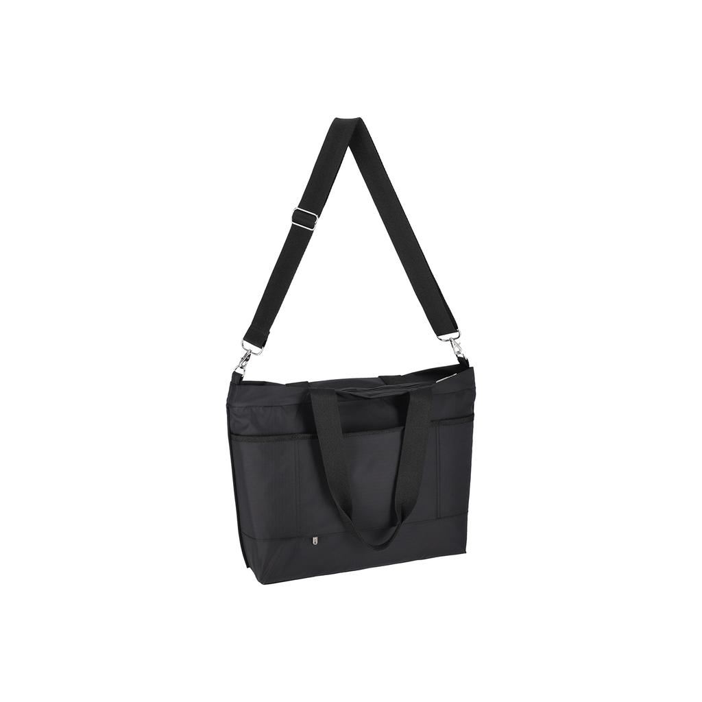 Lesportsac Classic Recycled Black Carryall Zip Tote Bag