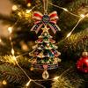 Anniversary Commemorative Gifts 250th Christmas Tree Ornament, 2D Acrylic Decor, Gift for Family Friends 1776-2026 Patriotic Hanging Decoration,