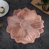 Lotus-Shaped Placemat PVC Embossed Pattern Heat Resistant Table Mat Protects Against Stains Scratches Non-Slip Easy Clean Kitchen Dining Party Mat