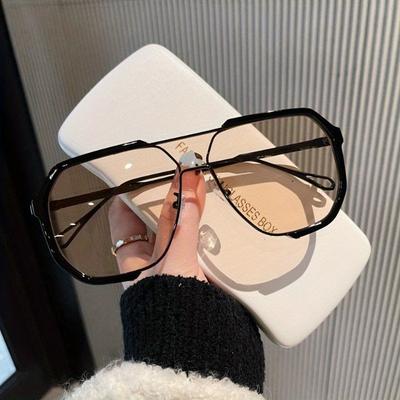 Ochelari de soare supradimensionați, pătrați, pentru femei, bărbați, unici, clasici, cadru dintr-o singură bucată, ochelari de ochi la modă, punk, tendințe, nuanțe de călătorie