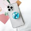 Marble Pattern Crystal Glass Phone Holder Foldable mobile phone Socket Crystal Glass phone grips 5