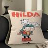 Animated TV Series H-Hilda Pillow Cushion Cover Pillowcase Living Room Sofa Home Decor Customized
