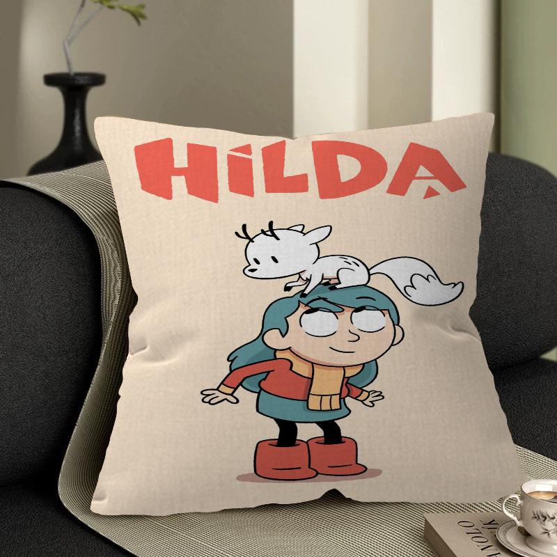 

Анимированный ТВ-сериал H-Hilda Наволочка-подушка Наволочка Гостиная Диван Домашний декор На заказ 16x16Inch