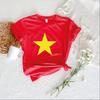 Tričko s vlajkou Vietnamu, Tričko s vietnamskou hrdostí, Vlastenecký dárek, Unisex cestovní tričko S0626-788