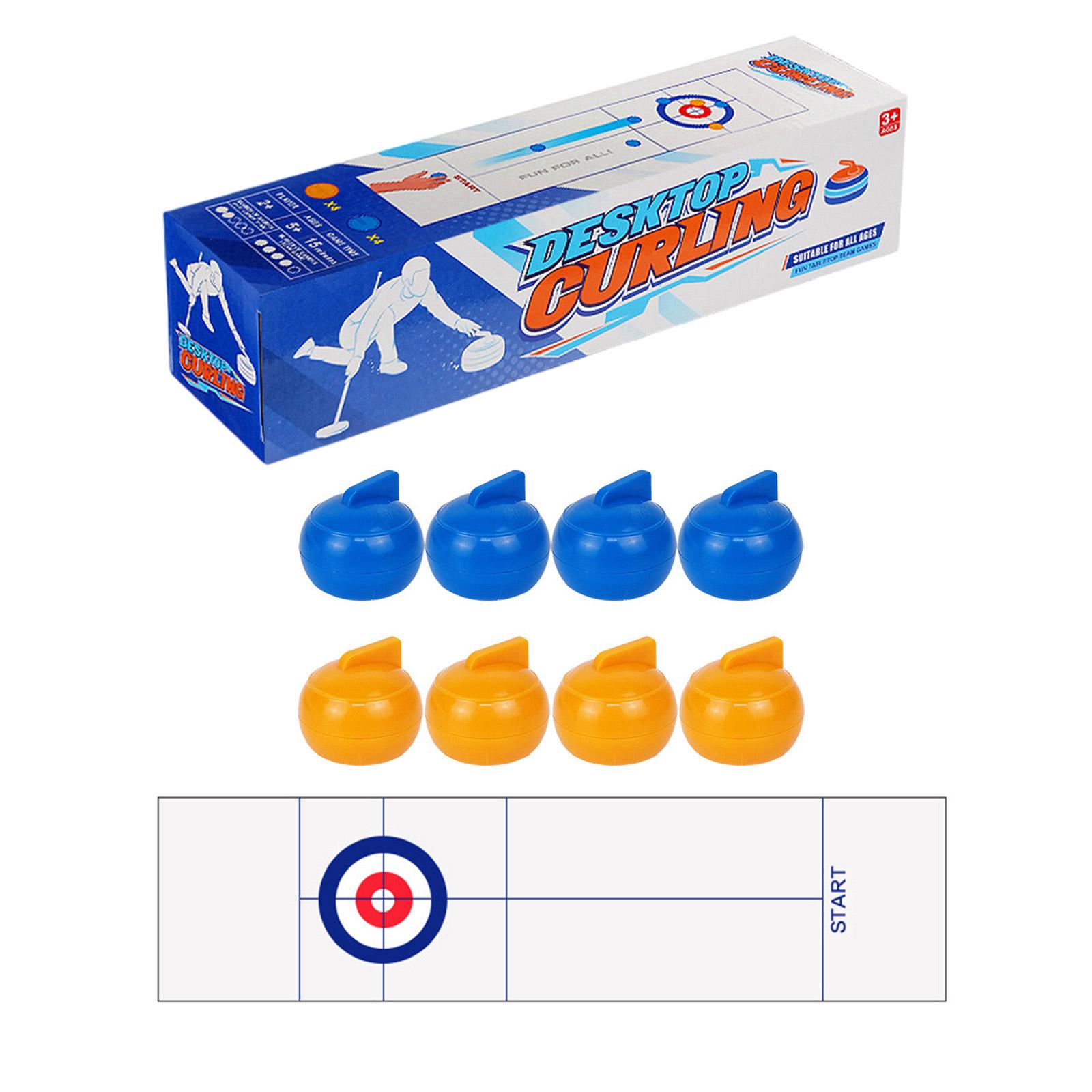 

Настольная настольная игра Портативная игра с керлингом Семейная забавная спортивная игра в помещении для ребенка, взрослого, семьи, школы, путешествий 8