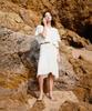 Aiseugadeuneiogongpal Crepe Knee Length Skirt_Ecru