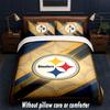 Pittsburgh Steelers Design Bed Bedding Set 1 Duvet Cover + 2 Pillowcases Soft Breathable Household Bed Linens