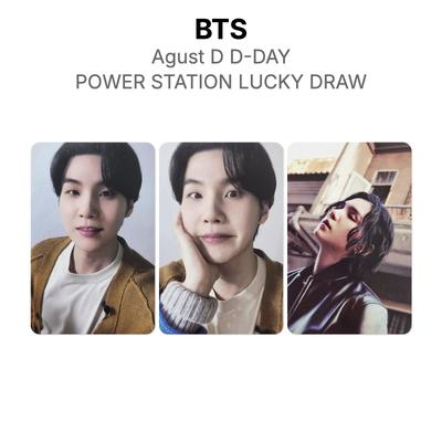 BTS Agust D D-DAY POWER STATION SORTEIO Oficial Fotocartão