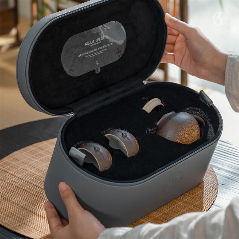 Edenus Premium Chinese Ceramic Tea Set with Tray