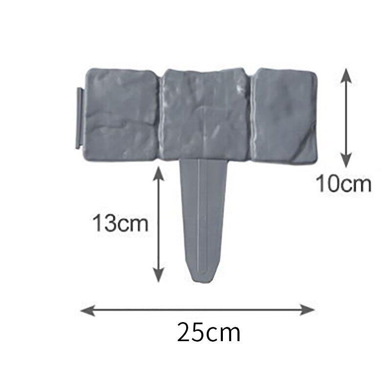 Gard de grădină împletit din plastic verde