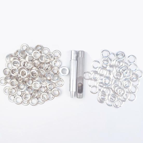 1 Set Eyelet Button Easy To Use Hole Punching Kit for Waterproof Tarpaulins Curtains Awnings Shoes Bags