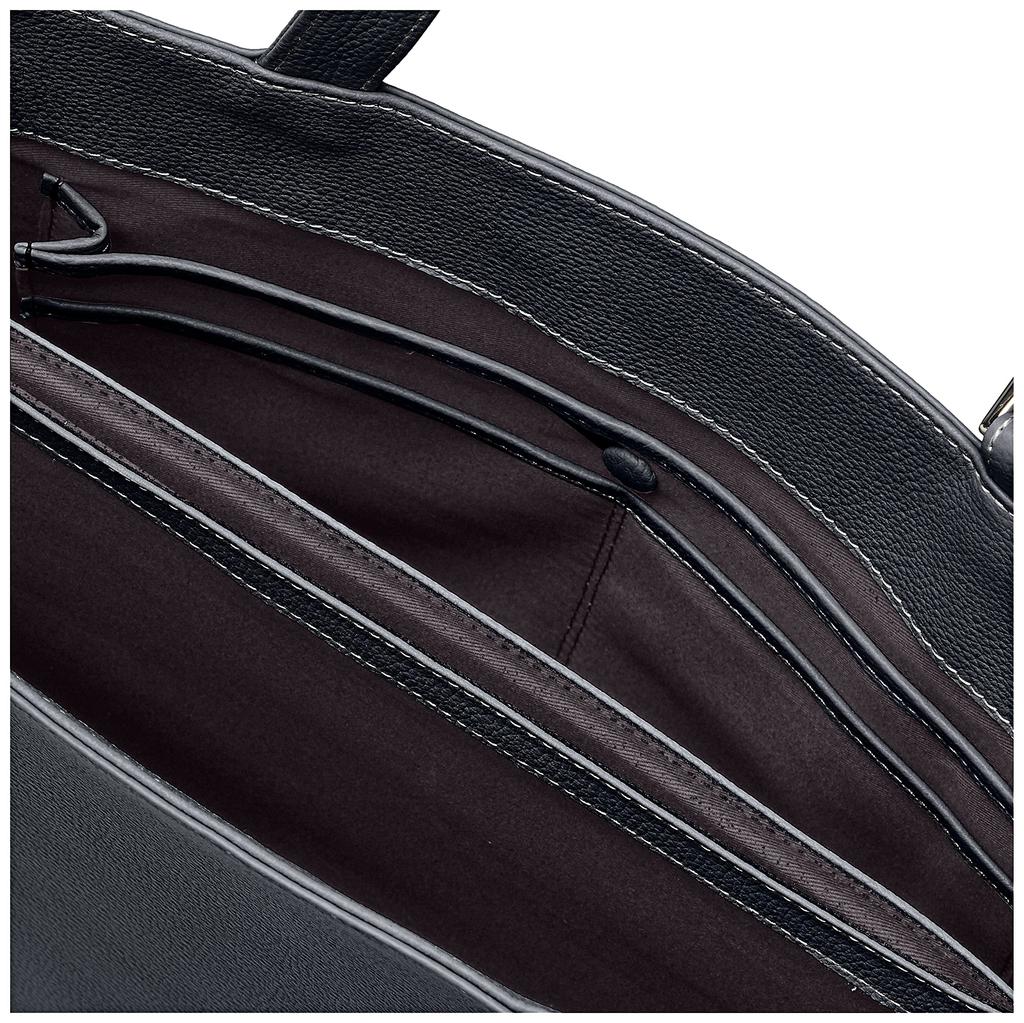 B5 Size Shoulder Bag Dark Stitch 10901 [Kitamura] Y-1254 Women's Blue/White [Navy]