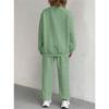 Women's clothing, thread, jacquard, long pants, casual, two-piece set, suit, women's