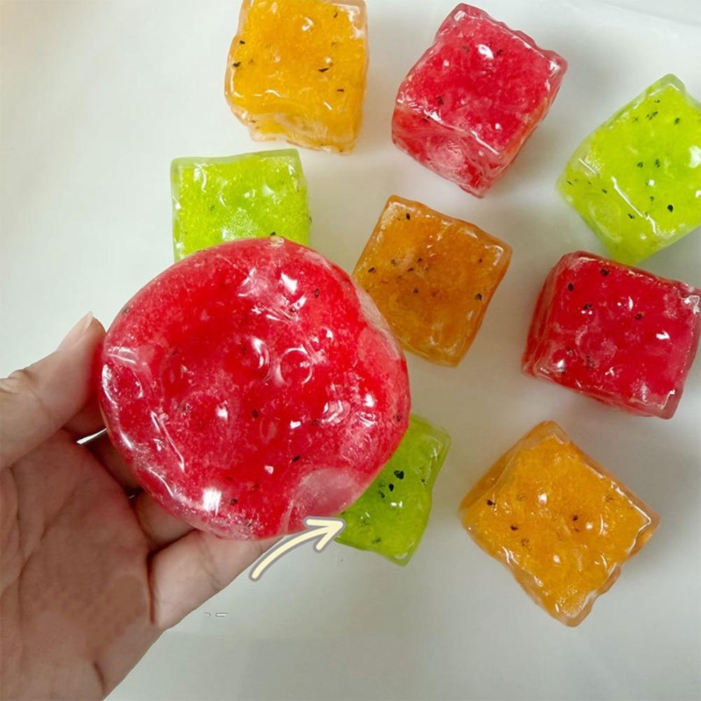 Slow Rebound Cheese Squishy Simulation Sensory Fidget Ball Slushy Squishy Toy Student Prize
