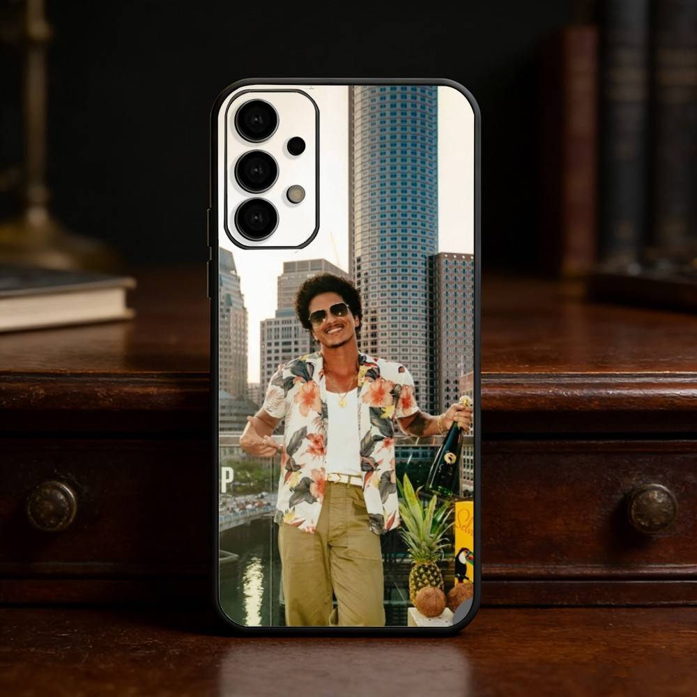 

Singer B-Bruno Mars phone Case For Samsung S25,24,21,22,23,30,Ultra,20,Plus,Fe,Lite,Note Soft Black Cover Samsung S22ULTRA5G