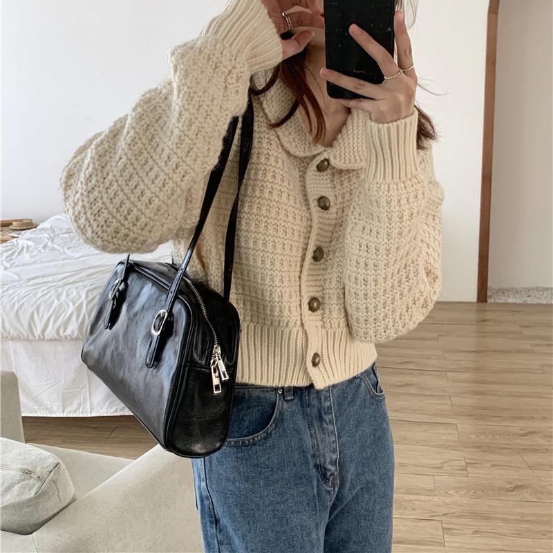 Borsa a tracolla verde nuova primavera per donna Borsa sotto ascella in pelle PU Borsa da donna alla moda Borsa a mano per ascella in tinta unita