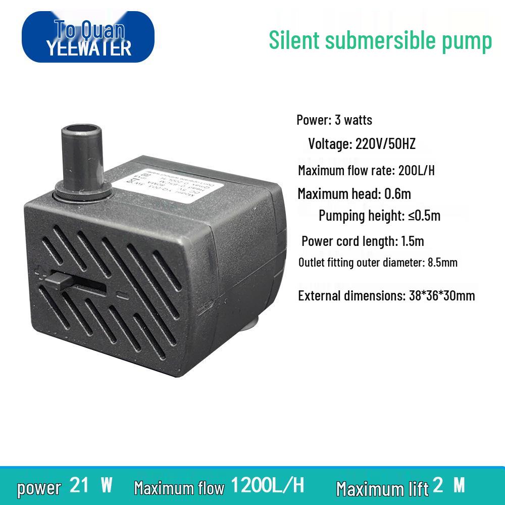 Leise Tauchwasserpumpe für Aquarium & Umbau ländliche Toilette