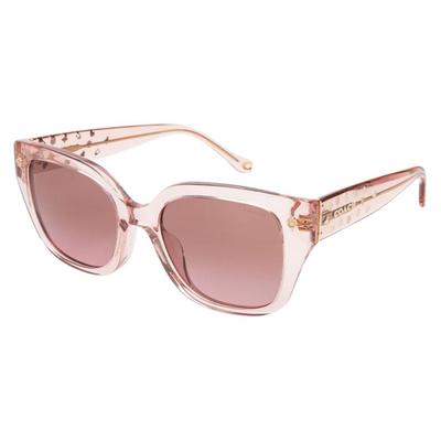 Coach Retro Oversized Design, Acetate Frame, Square Sunglasses, Same Style for Men and Women, Multi-color Pink F