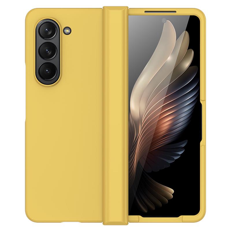 

Чехол для Samsung Galaxy Z Fold6 5G, матовый, поликарбонатный, с защитой шарнира Yellow