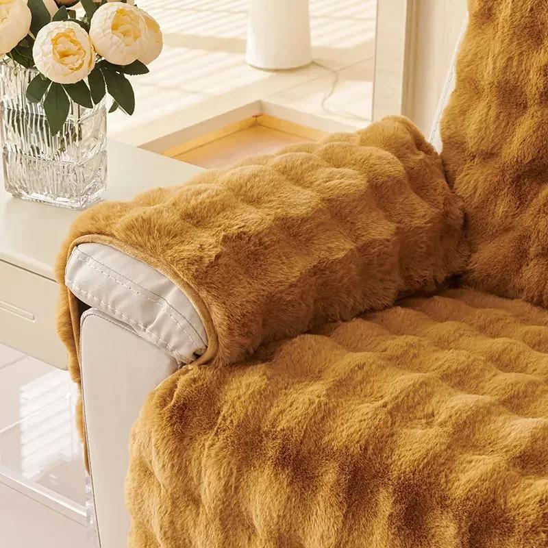 1 Seater Thickness Plush Recliner Armchair Cover Anti-Cat Scratch Single Sofa Covers Relax Lazyboy Seat Pad Slipcover Home Decor