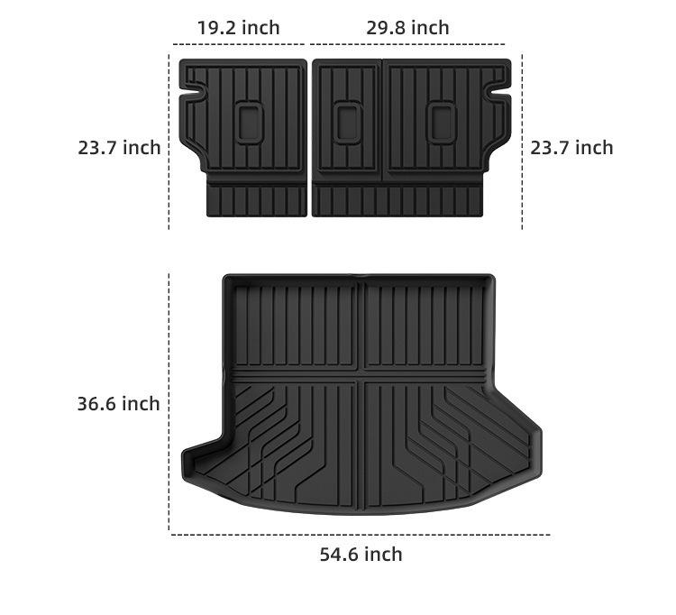 Chevrolet Equinox 2025 Floor Mats: TPE Front, Trunk, and Seat Back Protection