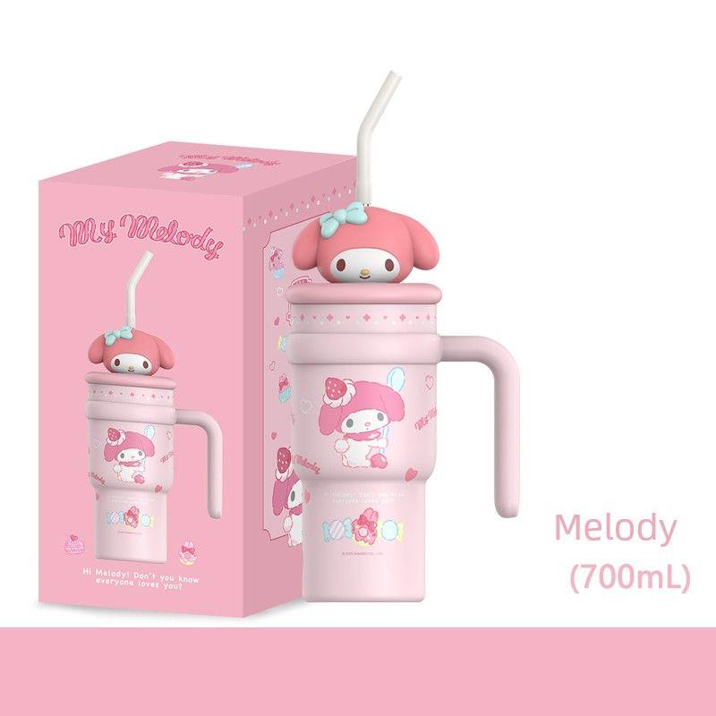British Dgkphellokitty Water Cup New Large-Capacity Thermos Cup Cold-Keeping Ice Cup Office Desktop Cup