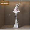 Elegant Resin Ballet Girl Figurine – Abstract Dance Art Home Decoration