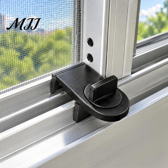 Easy Install Sliding Lock Window Lock, Door Security Stopper for Child Safety, Vertical Wedge Home Doors and Windows Track Bar