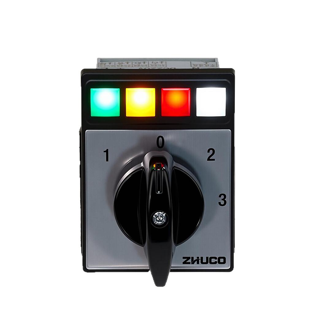Zhuochao SZW26-20/5822.3-48N4 Four-Position Rotary Switch with Light