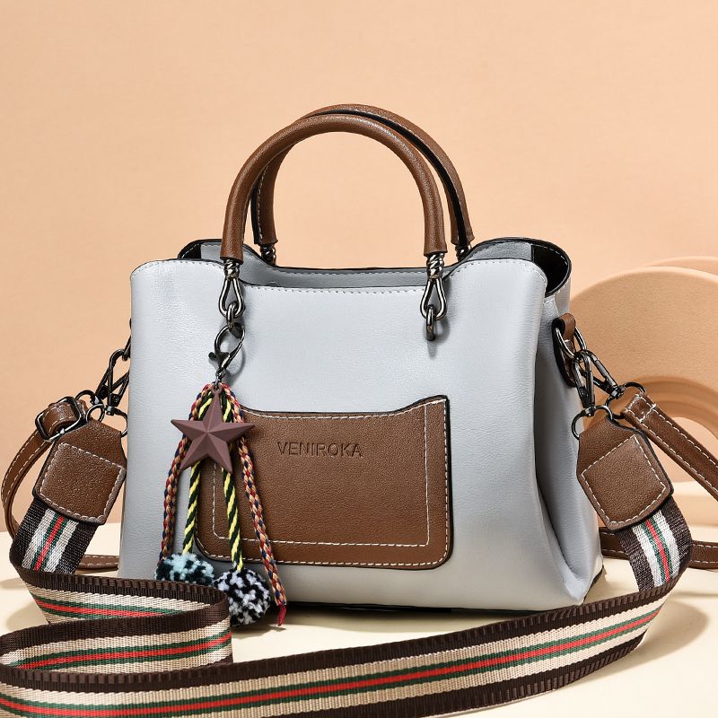 Modische, vielseitige Damentasche zum Einkaufen und Arbeiten, Handtasche, einfache, große Kapazität, Umhängetasche mit Temperament, hochwertige Umhängetasche