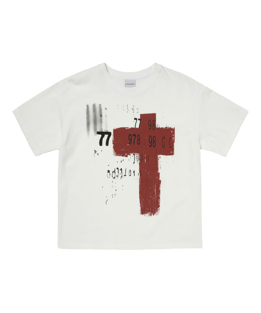Garter Gallery Red Cross T-Shirts_White