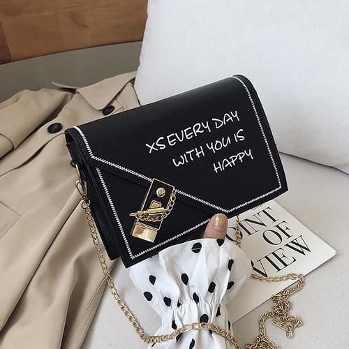 IELGY Popular Messenger Bag Women s Textured Rivets Western Chain Shoulder Small Square Bag