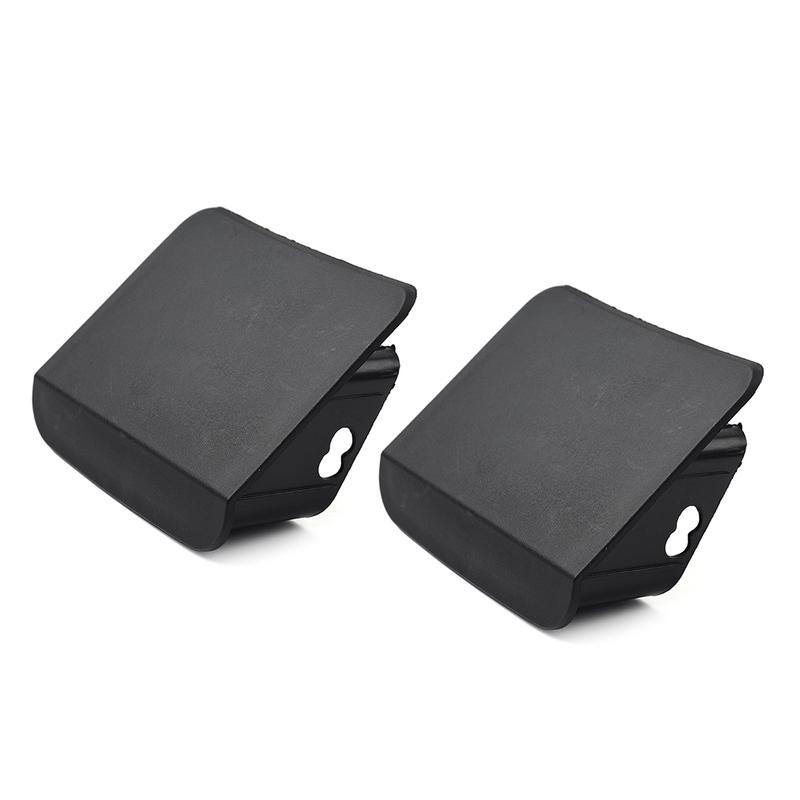 2PCS Anti-dust Front Bumper End Cap Cover Car Additional Accessories For Jeep Wrangler TJ 1996-2006 ABS Black