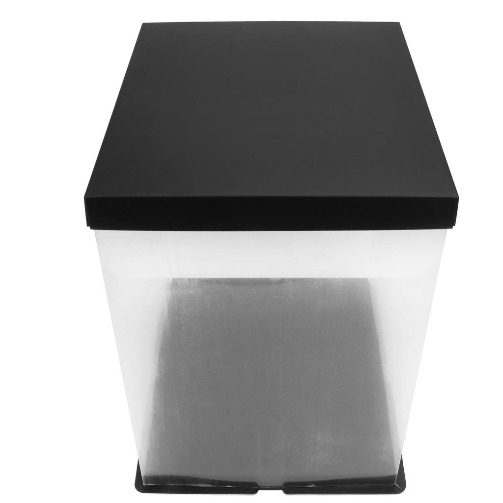 Boîte à gâteaux transparente, boîtes d'emballage alimentaire d'anniversaire, conteneur de stockage carré, papier composite, cuisson