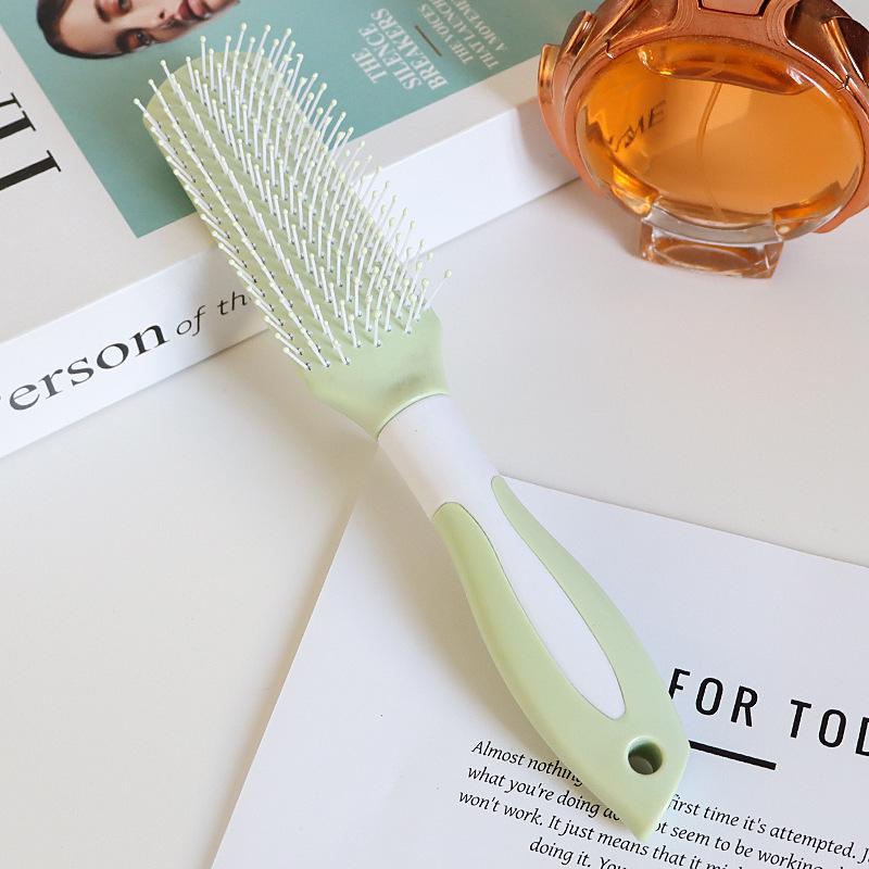 Elastic Air Cushion Paddle Comb: Ideal for Straight or Curly Hair Styling