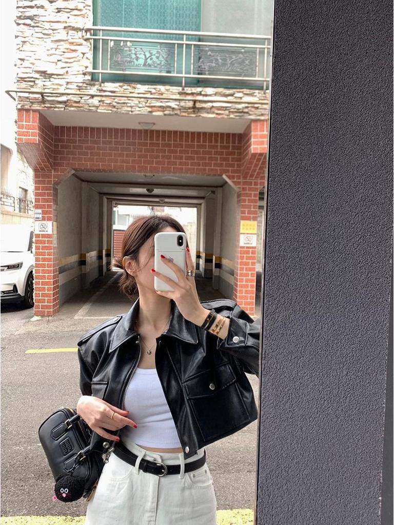 2026 Korean Chic High-Waisted Back Slit Denim Midi Skirt