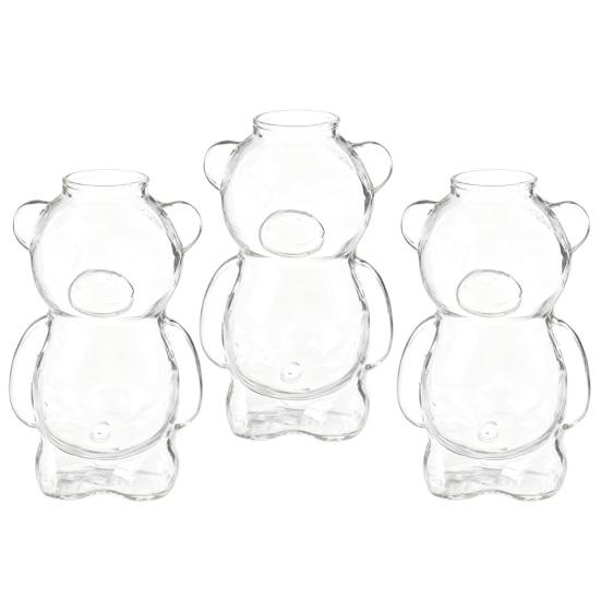 Cana de Sticlă în Formă de Urs de 12 oz Cană de Cafea Urs Drăguț Pahar Reutilizabil pentru Bere Vin Cocktail pentru Casă Bar Bucătărie Restaurant Petrecere