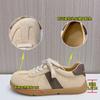 Leather German training shoes women's 2025 spring new retro flat casual shoes fashion versatile white shoes lace-up women's shoes