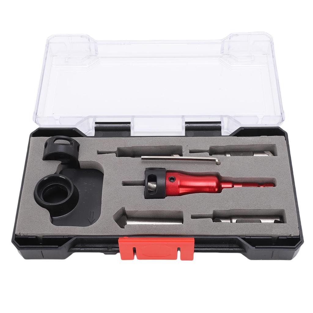 8Pcs Countersink Drill Bit Set 3 Flute Multifunctional 8mm 10mm Double Ended Counter Sink Drill Bit Set with Depth