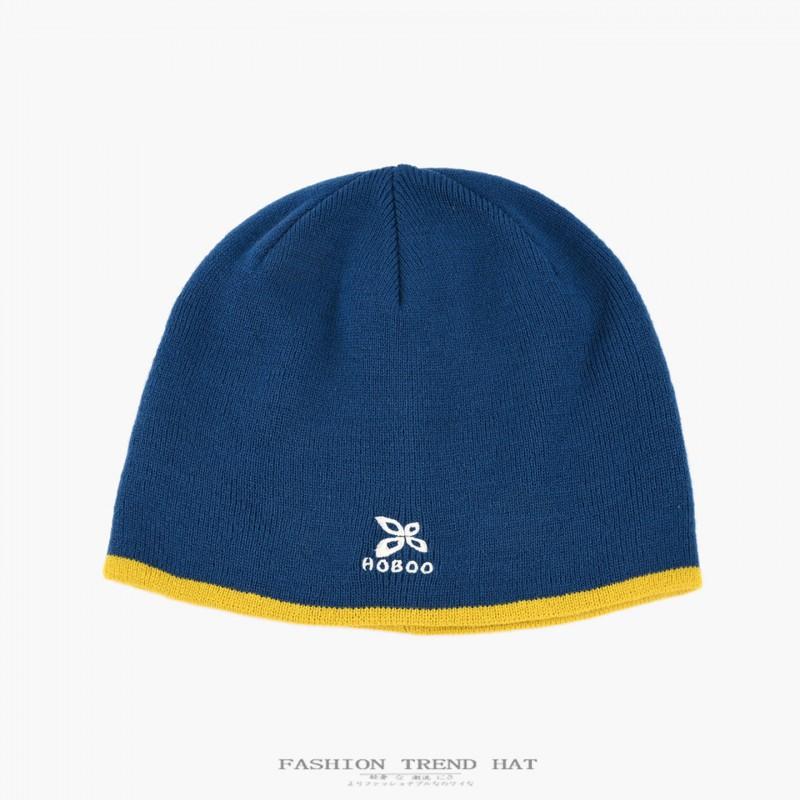 Unisex Knit Skiing Beanie Hat Winter Hiking Warm Ear Protection Foldable Outdoor Sports Cap