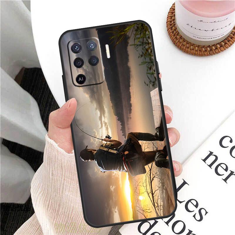 Fish Fishing Fisherman Case For Oppo A78 A54 A74 A94 A17 A57 A77 A76 A16 A96 A18 A60 A80 A40 A38 A58 A98 A15 A5 Pro