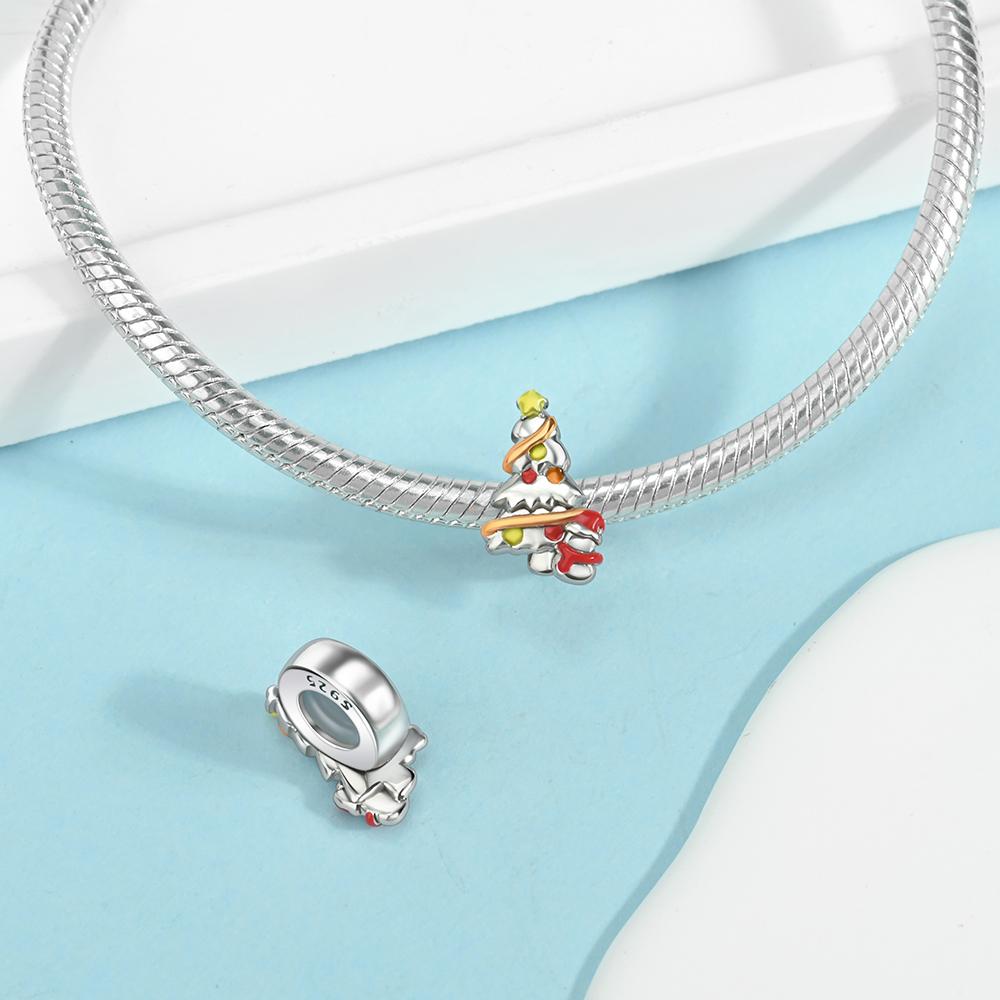 Christmas Collection Copper Snowman Christmas Tree Bow Socks Pendant Beads Fit Diy Bracelet Necklace Festival Gift