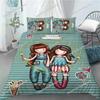 Set Copripiumino Santoro Gorjuss Matrimoniale Queen King Size Anime Bella Ragazza Set Biancheria da Letto Stampa 3D Santoro Gorjuss Copripiumino Ragazze