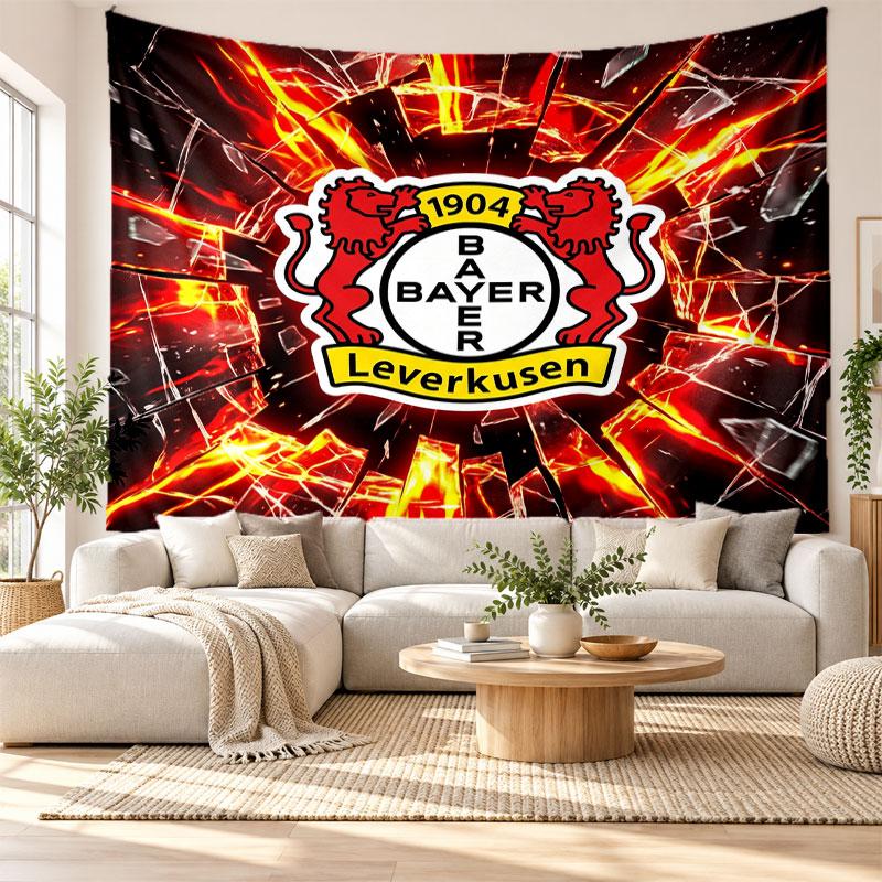 Bayer Leverkusen Football Wall Tapestry, Soft Fabric Wall Hanging, Decorative Backdrop For Bedroom Home Wall Art