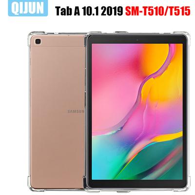 Tablet Case for Samsung Galaxy Tab A 10.1' 2019 Silicone Soft Shell TPU Airbag Cover Transparent Protection Bag for SM-T510/T515