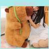 Creative Capybara Lotus Cute Animal Plush With Pp Cotton For Gift Teens For