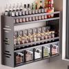 Cloud Frost 3-Tier Multifunctional Drill-Free Spice Rack