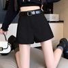 Women's Gray High-Waist A-Line Skorts - Summer 2024 Trend